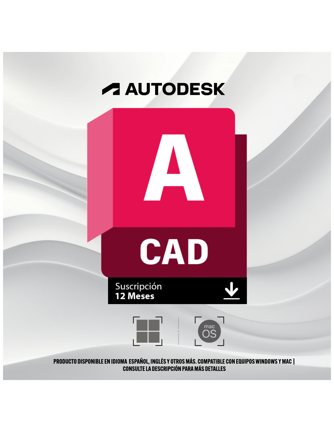 Autodesk: AutoCAD - Suscripción 1 Año [Digital] - Multilenguaje