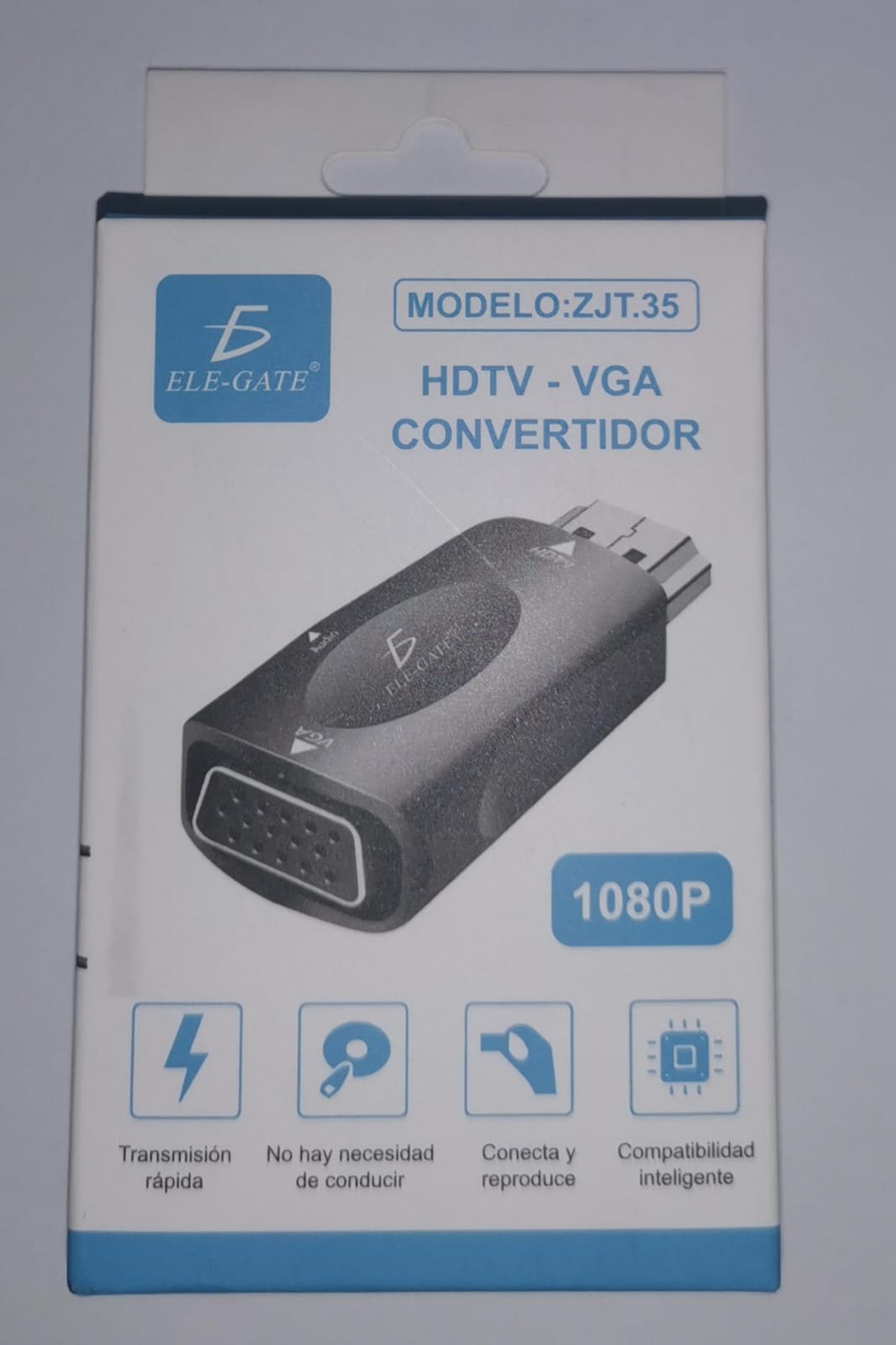 Adaptador Convertidor Hdmi A Vga Audio 3.5