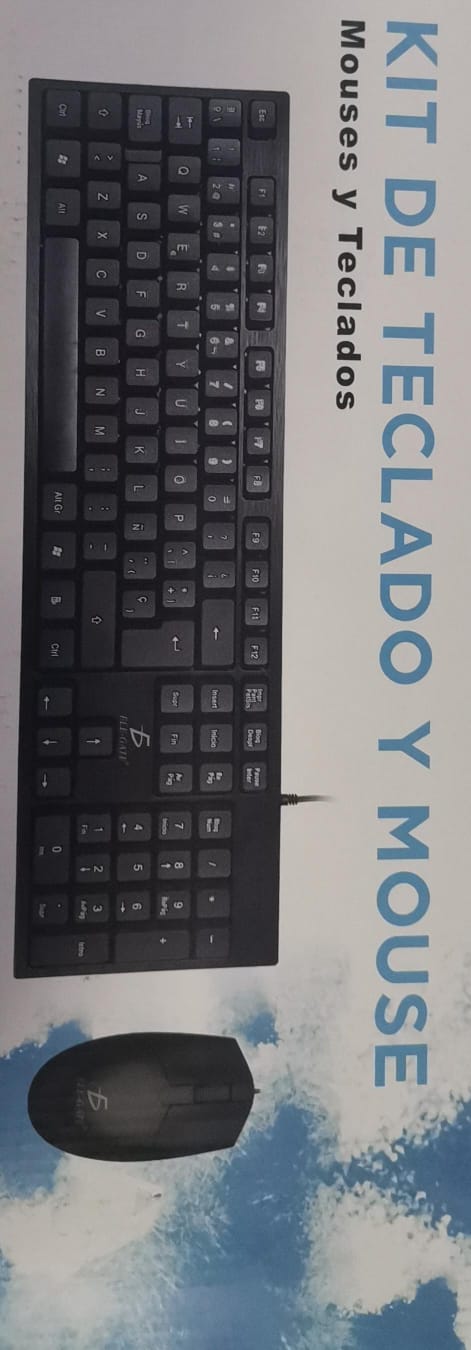 Kit Teclado Y Mouse Usb Alámbrico Laptop Pc Slim Waterproof