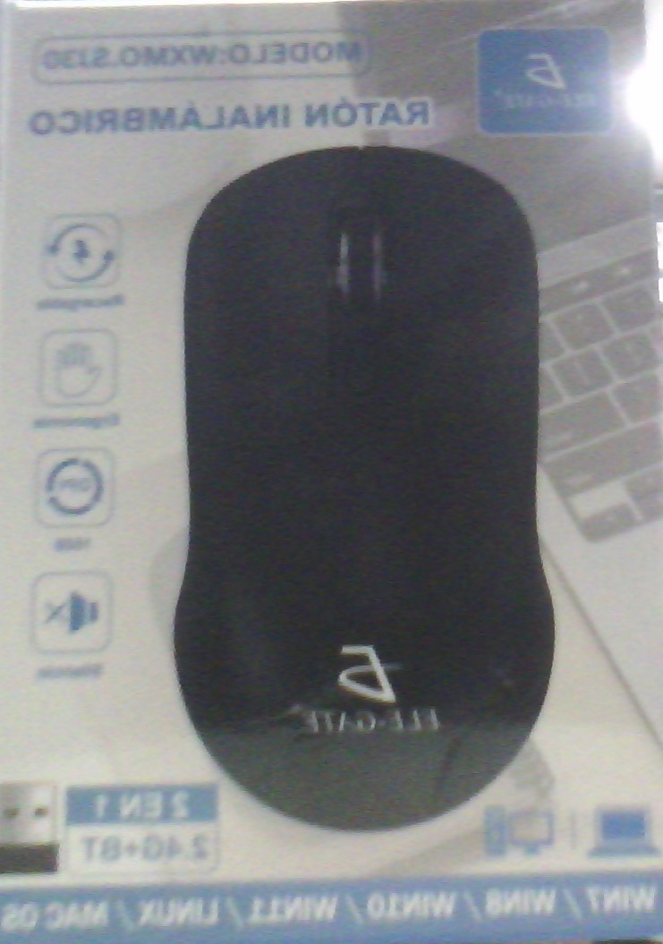 Mouse Inalámbrico Dual Bluetooth y 2.4GHz Silencioso Ergonómico Recargable DPI 1600